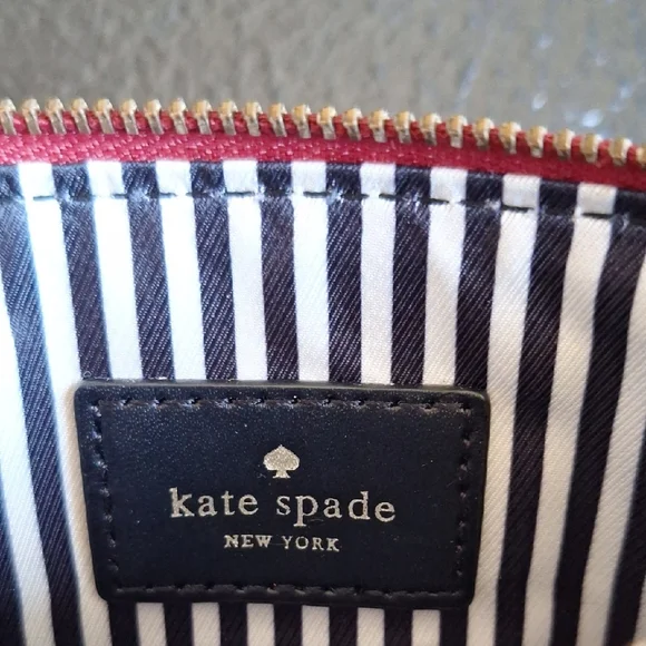 Kate Spade Red Wristlet Clutch with Gold Accent - Picture 3 of 4